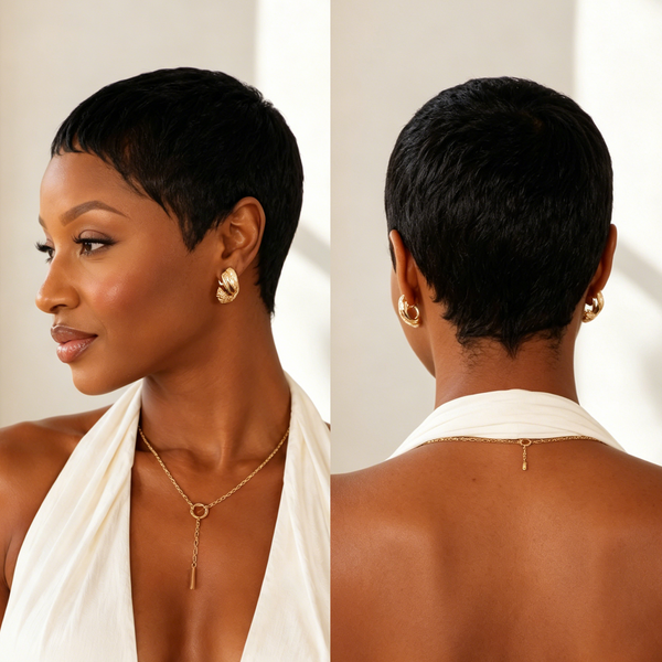 Bequeen Natural Shortcut Full Lace Wig