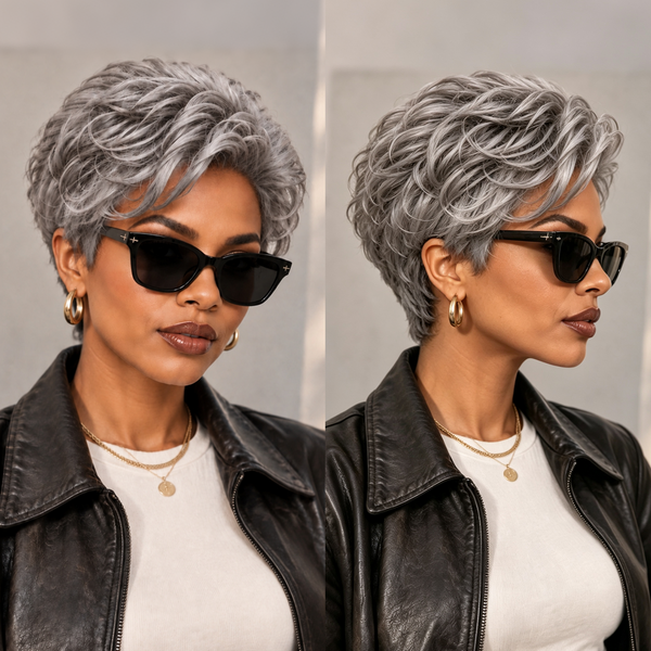 Bequeen Pixie Cuts Wig With Natural Wave Human Hair Wigs