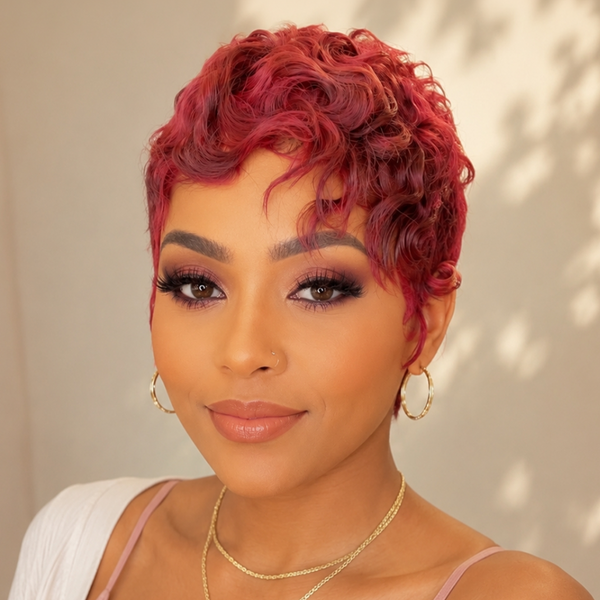 Bequeen Purple Curl Full Lace Wig