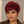 Bequeen Red Highlight Black Machine Made Short Cut Pixie Wig