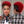 Bequeen Red Mohawk Curly Fashion Full Lace Wig