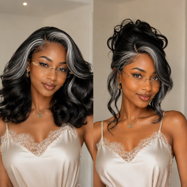 Bequeen Salt and pepper Fashion Wig