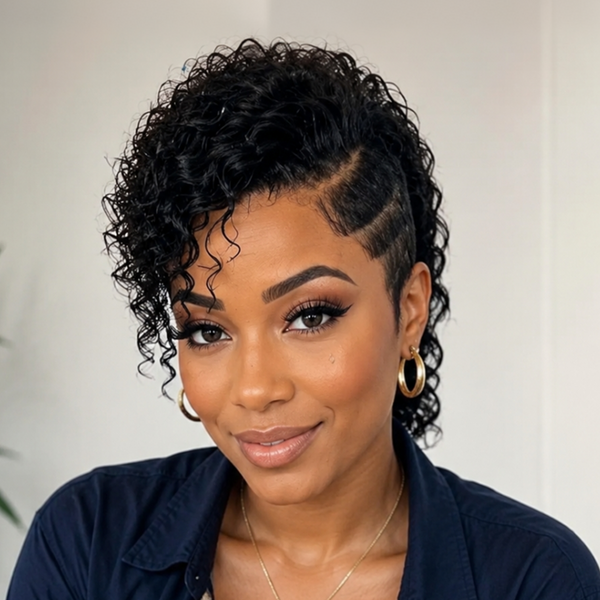Bequeen Sexy Curly Wave Side Part Full Lace Wig