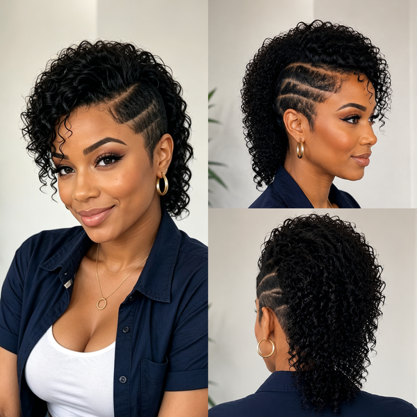 Bequeen Sexy Curly Wave Side Part Full Lace Wig