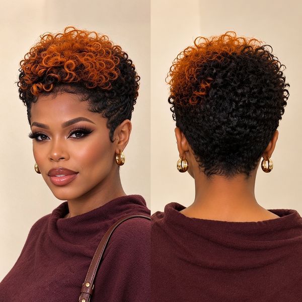 Bequeen Sexy Highlight Curly Short Wig