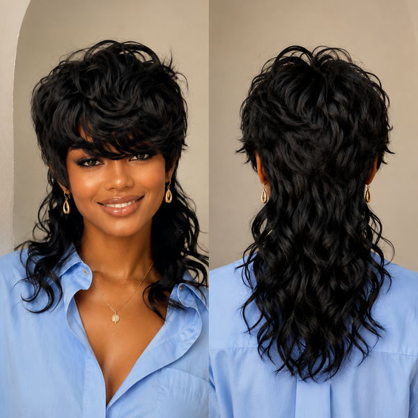 Bequeen Sexy Long Wave Mullet Wig