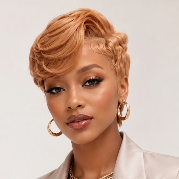 Bequeen Sexy Side Part Wave Pixie Lace Wig