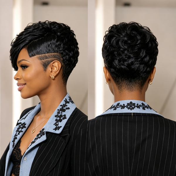 Bequeen Sharp Cut Full Lace Wig