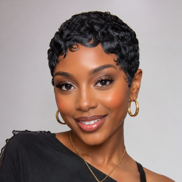 Bequeen Short Pixie Cut Full Lace Wig