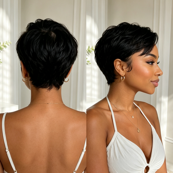 Bequeen Short Side Part Full Lace Wig