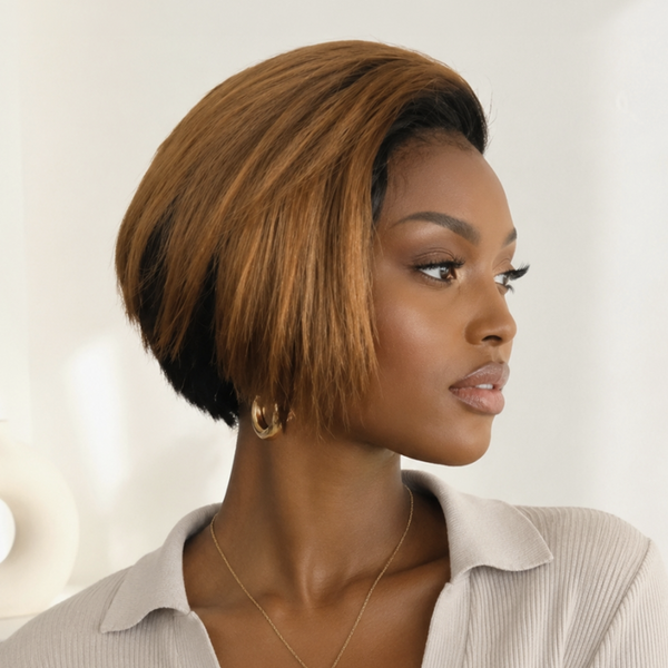 Bequeen Side Part Brown Full Lace Wig