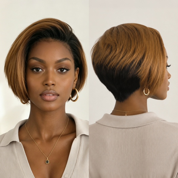 Bequeen Side Part Brown Full Lace Wig