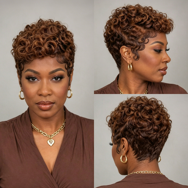 Bequeen Special Color Finger Wave Full Lace Wig