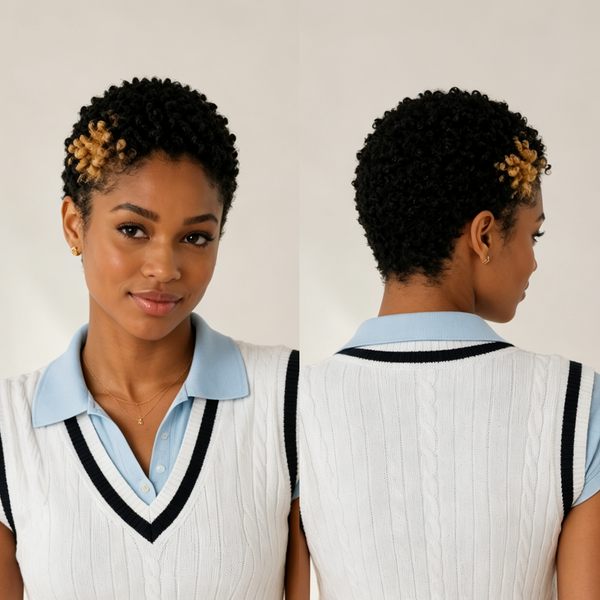 Bequeen Vibrant Lowcut Highlight Blonde Kinky 13×4 Lace Wig