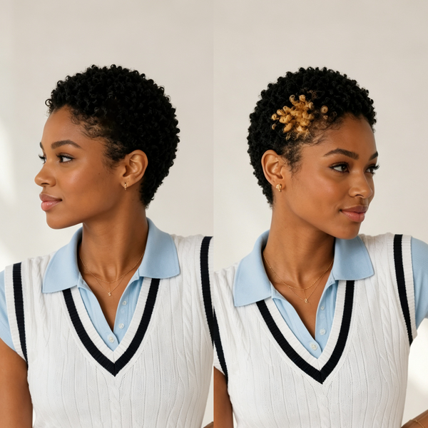 Bequeen Vibrant Lowcut Highlight Blonde Kinky 13×4 Lace Wig