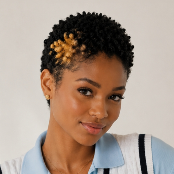 Bequeen Vibrant Lowcut Highlight Blonde Kinky 13×4 Lace Wig