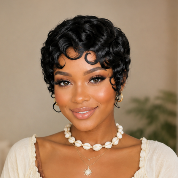 Bequeen Vintage Short Curly Full Lace Wig-2