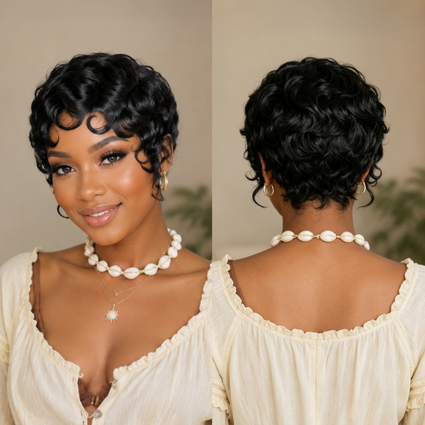 Bequeen Vintage Short Curly Full Lace Wig-2