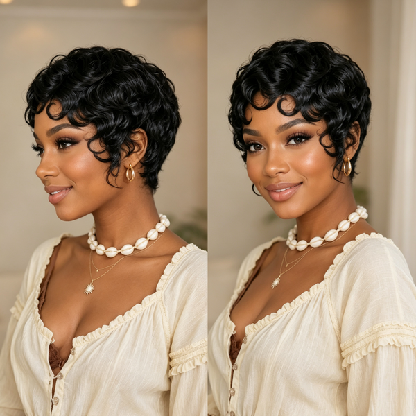Bequeen Vintage Short Curly Full Lace Wig-2