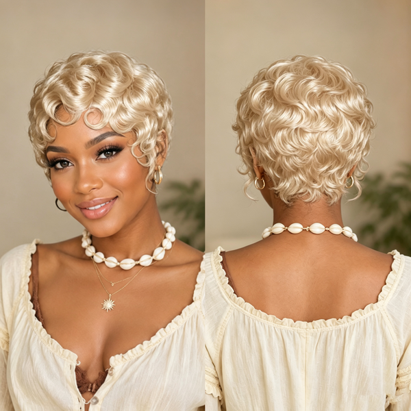 Bequeen Vintage Short Curly Full Lace Wig-2