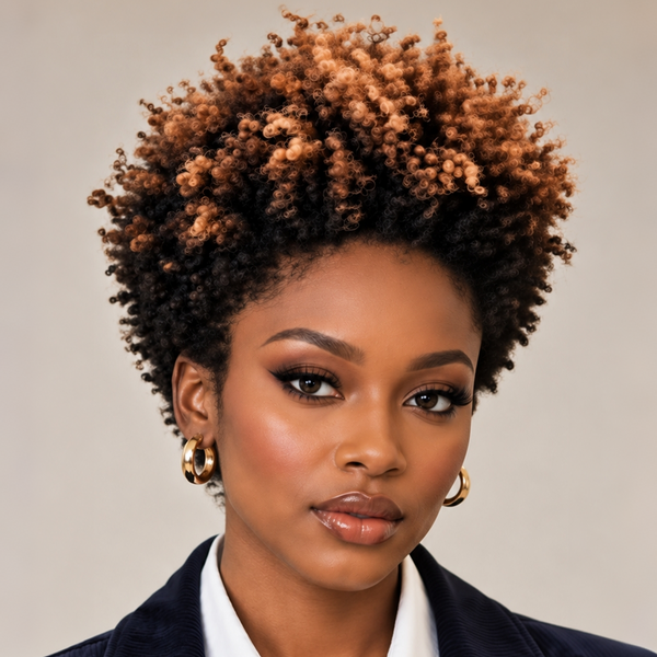 Bequeen #27#30#1B Curly Afro Style Easy ON&OFF Full Cap Wig