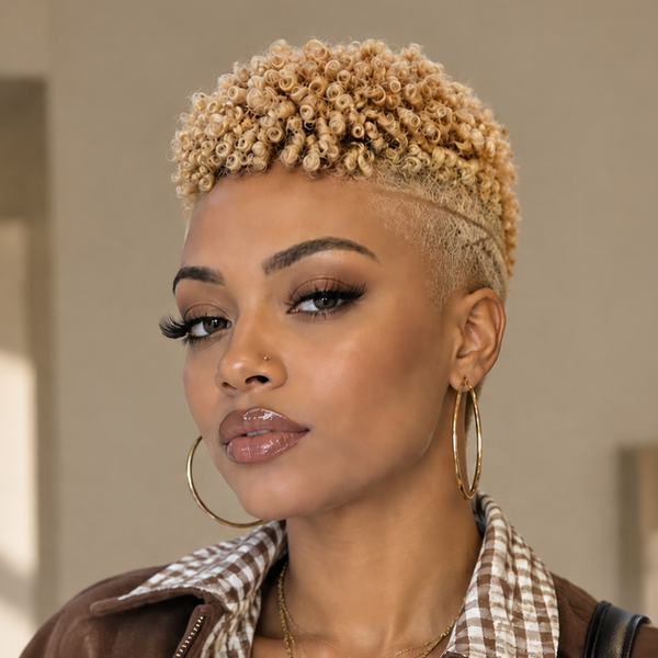 Bequeen #613 Color TWA Style Topper Unit 100% Human Hair