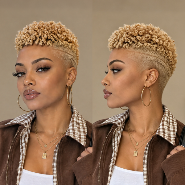 Bequeen #613 Color TWA Style Topper Unit 100% Human Hair