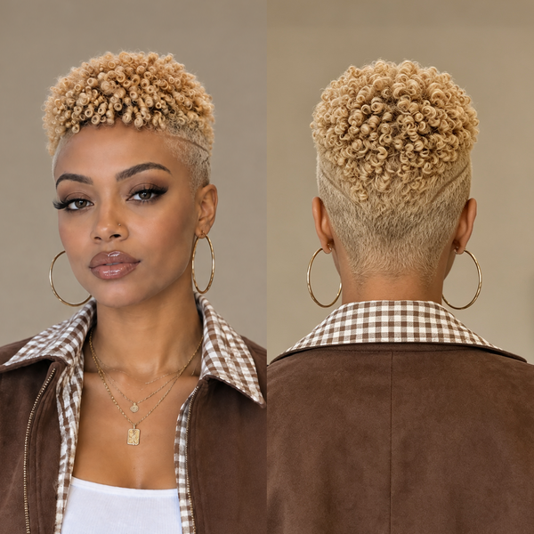 Bequeen #613 Color TWA Style Topper Unit 100% Human Hair