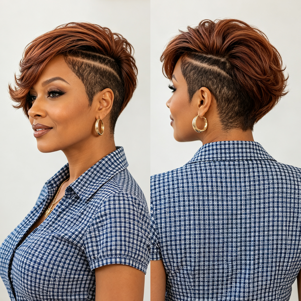 Bequeen #30 Mixed #27 Side Part Topper Unit 100% Human Hair