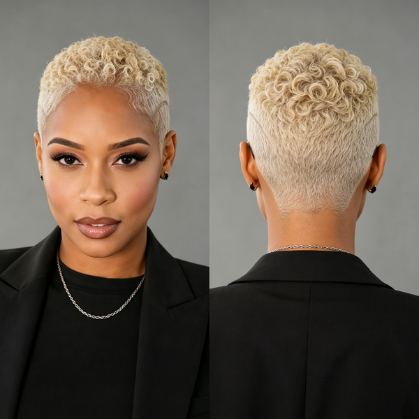 Bequeen #60 Color TWA Style Lace Topper Unit 100% Human Hair