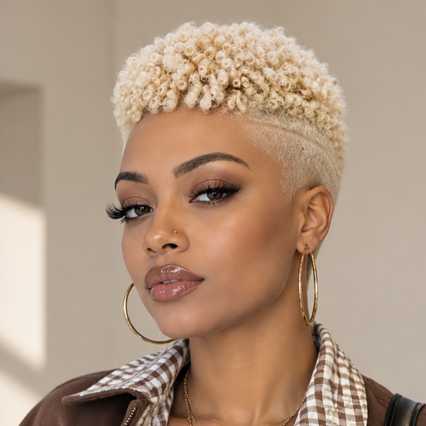 Bequeen #613 Color TWA Style Topper Unit 100% Human Hair