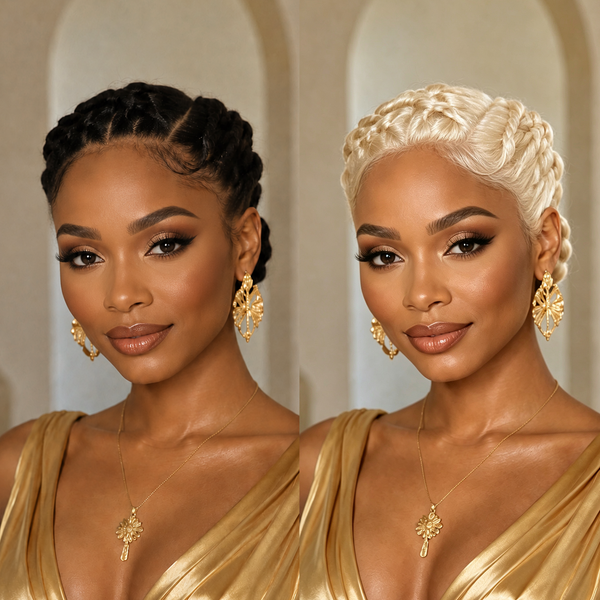 Bequeen Chic Elegant Braid 100% Human Hair Full Lace Wig-1