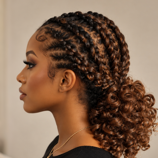 Bequeen Chic Mixed #27 Curly Wave Style Braided Lace Wig