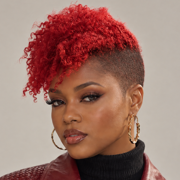 Bequeen Kinky Curly Style Clip On Topper Unit 100% Human Hair