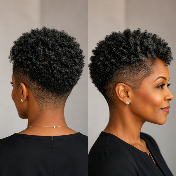 Bequeen Less Grey Curly Machine Made Fashion Topper Unit