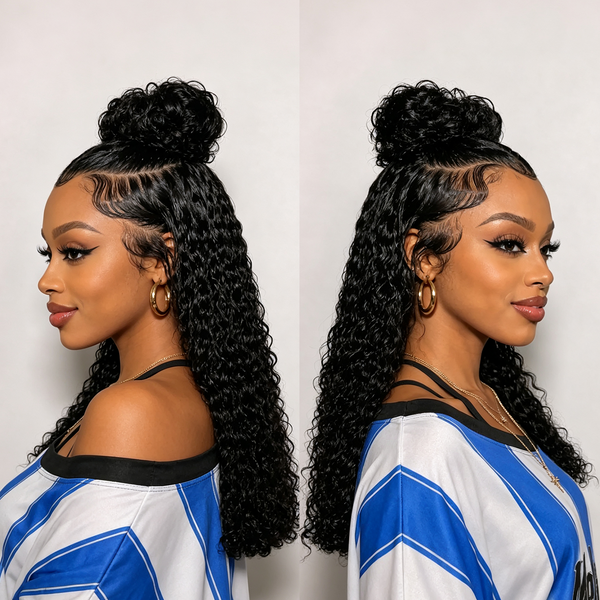 Bequeen Loose Wave Braid 20inch Long Wig 100% Human Hair