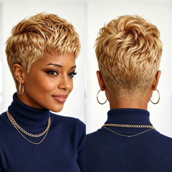 Bequeen Luxurious Customized Short Cut 13 ×4 Lace Wig