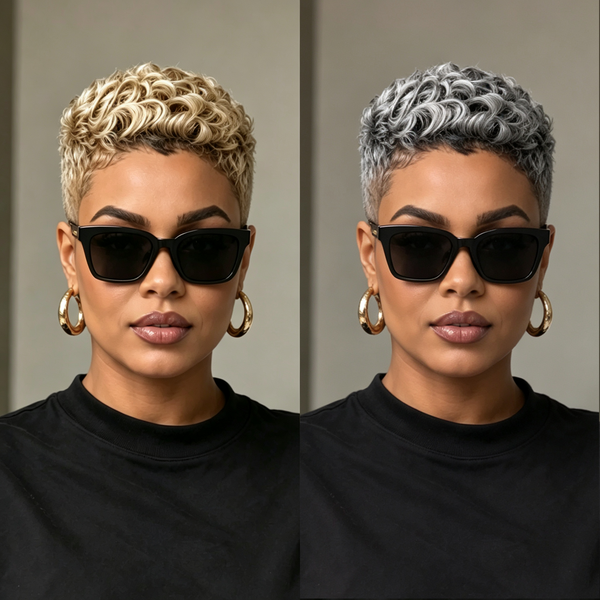 Bequeen Salt & Pepper Glueless Topper Unit 100% Human Hair
