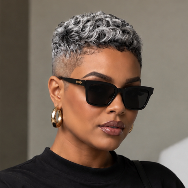 Bequeen Salt & Pepper Glueless Topper Unit 100% Human Hair