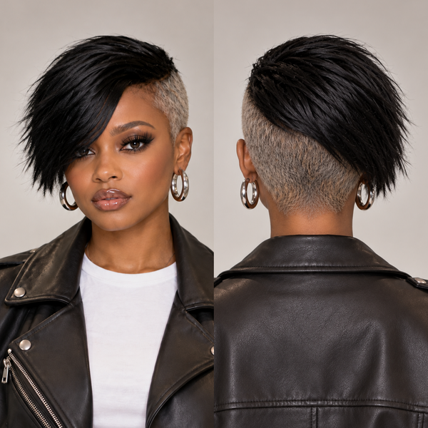 Bequeen Sexy Side Part 100% Human Hair No Lace Topper Unit-1