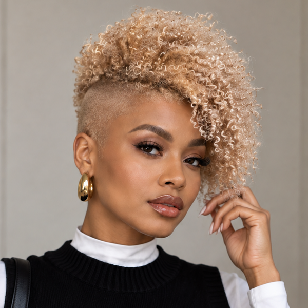 Bequeen Sexy Side Part 100% Human Hair No Lace Topper Unit-1