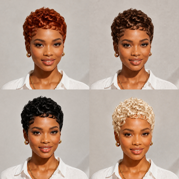 Bequeen Small Wave Pixie Cut No Lace Wig Special Style (4 Colors)