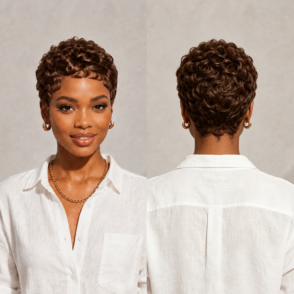 Bequeen Small Wave Pixie Cut No Lace Wig Special Style (4 Colors)