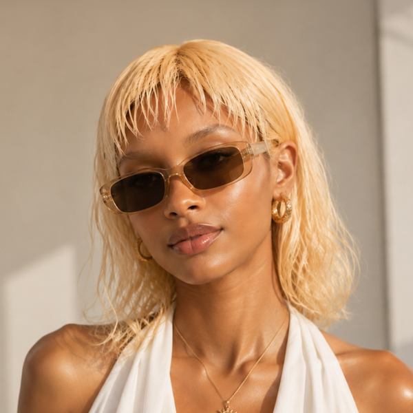 Bequeen Wet Look Platinum Bob Style with Bang 100% Human Hair