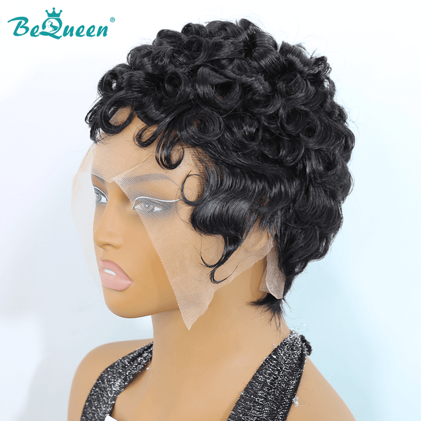 BeQueen Wig PIXIE WIGS Bequeen 13X4 Lace Finger Wave Pixie Wig (USA)