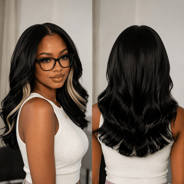 BeQueen Wig Bequeen 13X4 Lace Highlight Blonde Water Wave Customized Wig 100% Human Hair