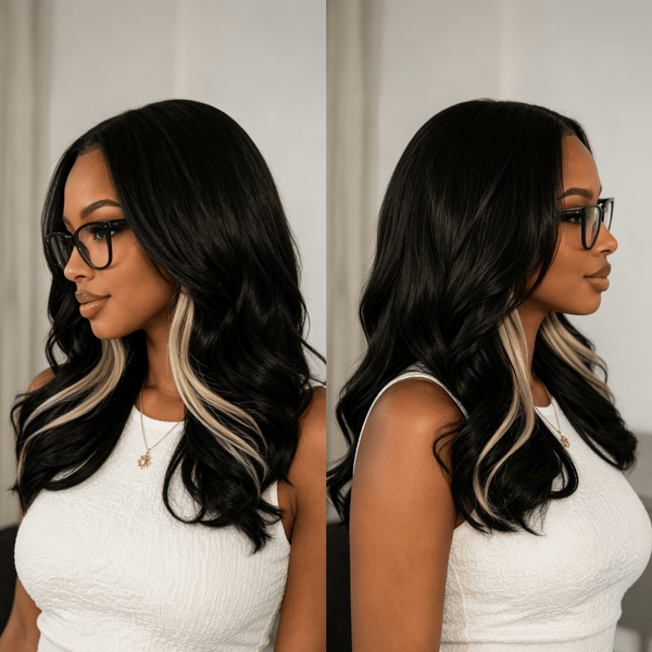 BeQueen Wig Bequeen 13X4 Lace Highlight Blonde Water Wave Customized Wig 100% Human Hair