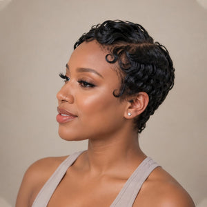 BeQueen Wig PIXIE WIGS Bequeen 13X4 Lace Natural Black Pixie Short Cut Wig