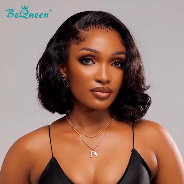 BeQueen Wig Luxurious Customized Wigs Bequeen 1B Classic Natrual Style Bob Wig
