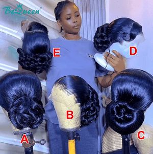 BeQueen Wig FULL LACE WIG Bequeen 1B Different Styles Braid Lace Wig